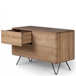 Wohnen Sideboards<Retro Kommode in Eiche Bianco - Bakaras