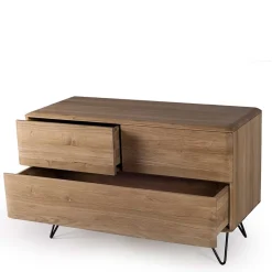 Wohnen Sideboards<Retro Kommode in Eiche Bianco - Bakaras