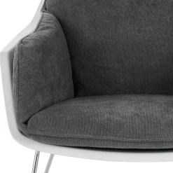 Wohnen Sessel|Stühle<Retro Lounge-Sessel in Dunkelgrau - Vibulam (2er Set)
