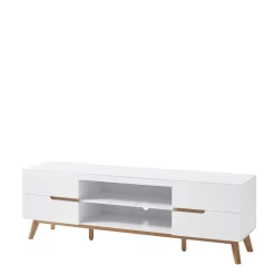 Wohnen Tv & Hifi-Möbel|Lowboards<Retro Lowboard für Fernseher Valezianos in Weiß