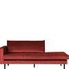 Wohnen Sofas<Retro Ottomane in Rotbraun Samt - Enzing