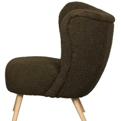 Wohnen Sessel<Retro Plüschsessel in Dunkelgrün - Vakuum