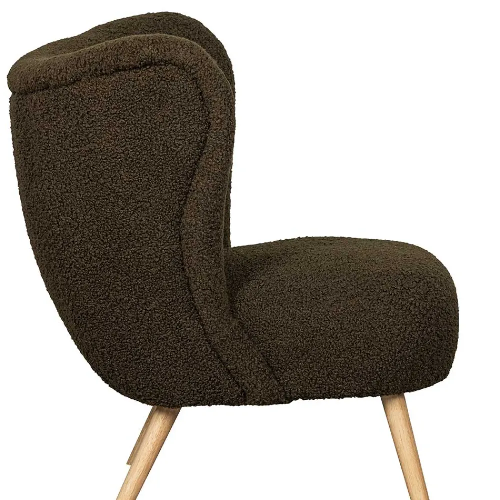 Wohnen Sessel<Retro Plüschsessel in Dunkelgrün - Vakuum