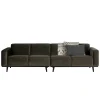 Wohnen Sofas<Retro Samt Sofa in Dunkelgrün Italiano mit 280cm