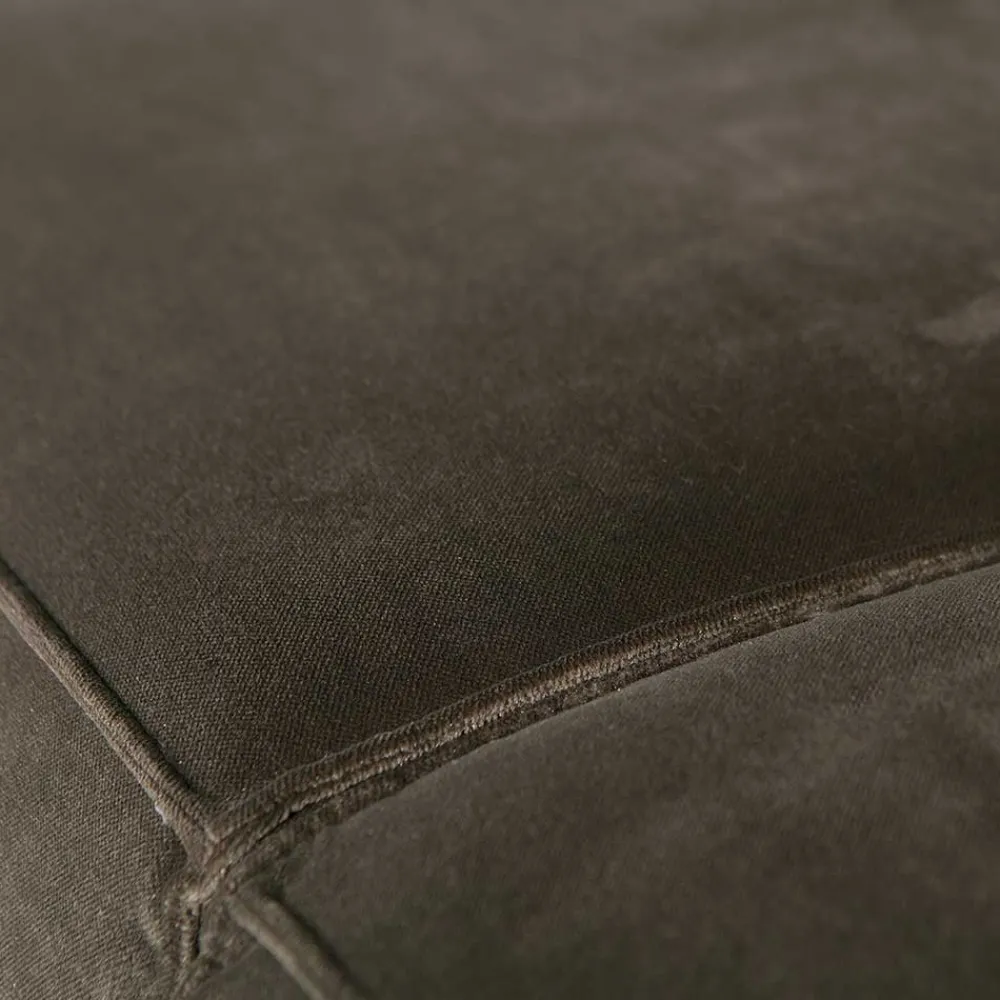 Wohnen Sofas<Retro Samt Sofa in Dunkelgrün Italiano mit 280cm