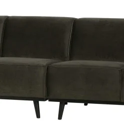 Wohnen Sofas<Retro Samt Sofa in Dunkelgrün Italiano mit 280cm