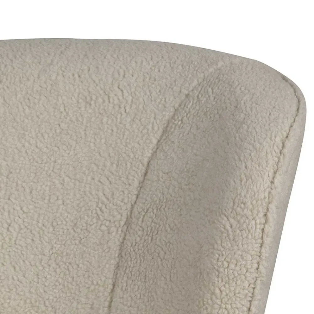 Wohnen Sessel<Retro Sessel aus Webplüsch in Off-White - Phinia