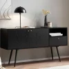 Wohnen Sideboards<Retro Sideboard in Schwarz - Flair