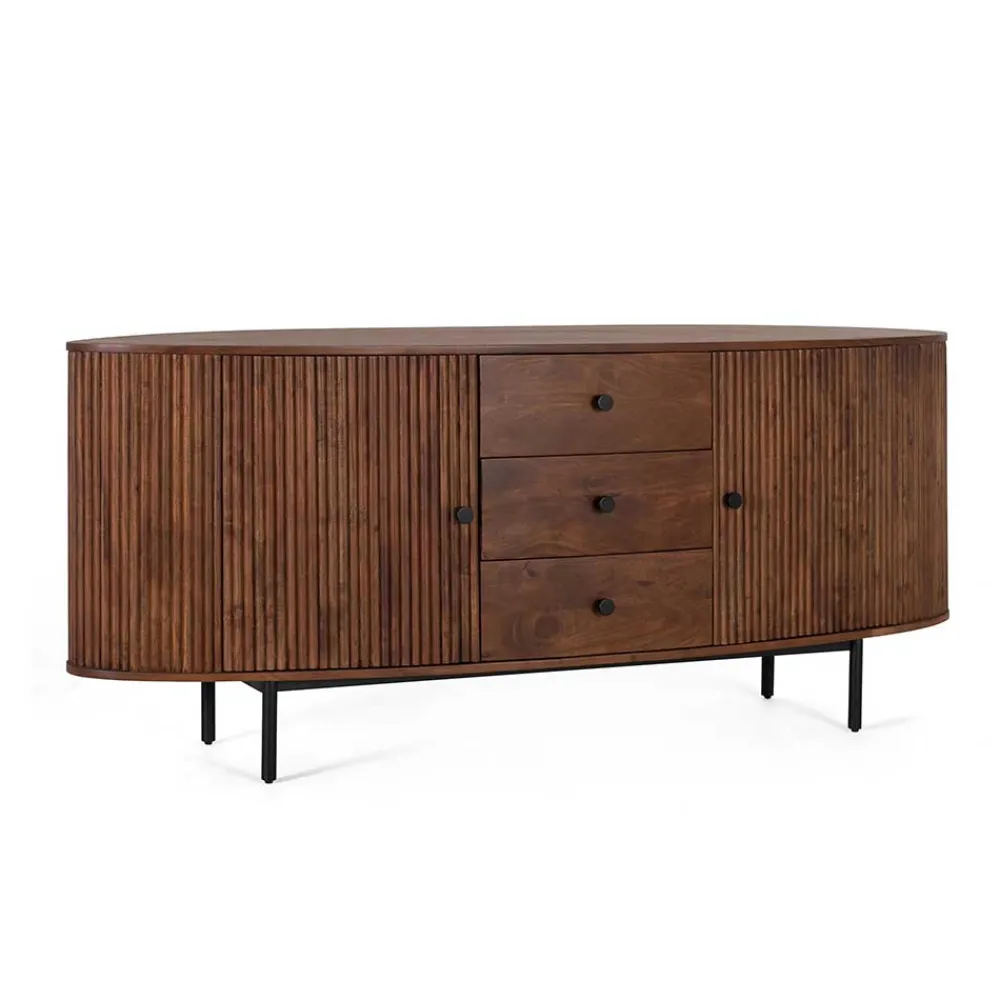 Wohnen Sideboards<Retro Sideboard in Walnussfarben - Chalil