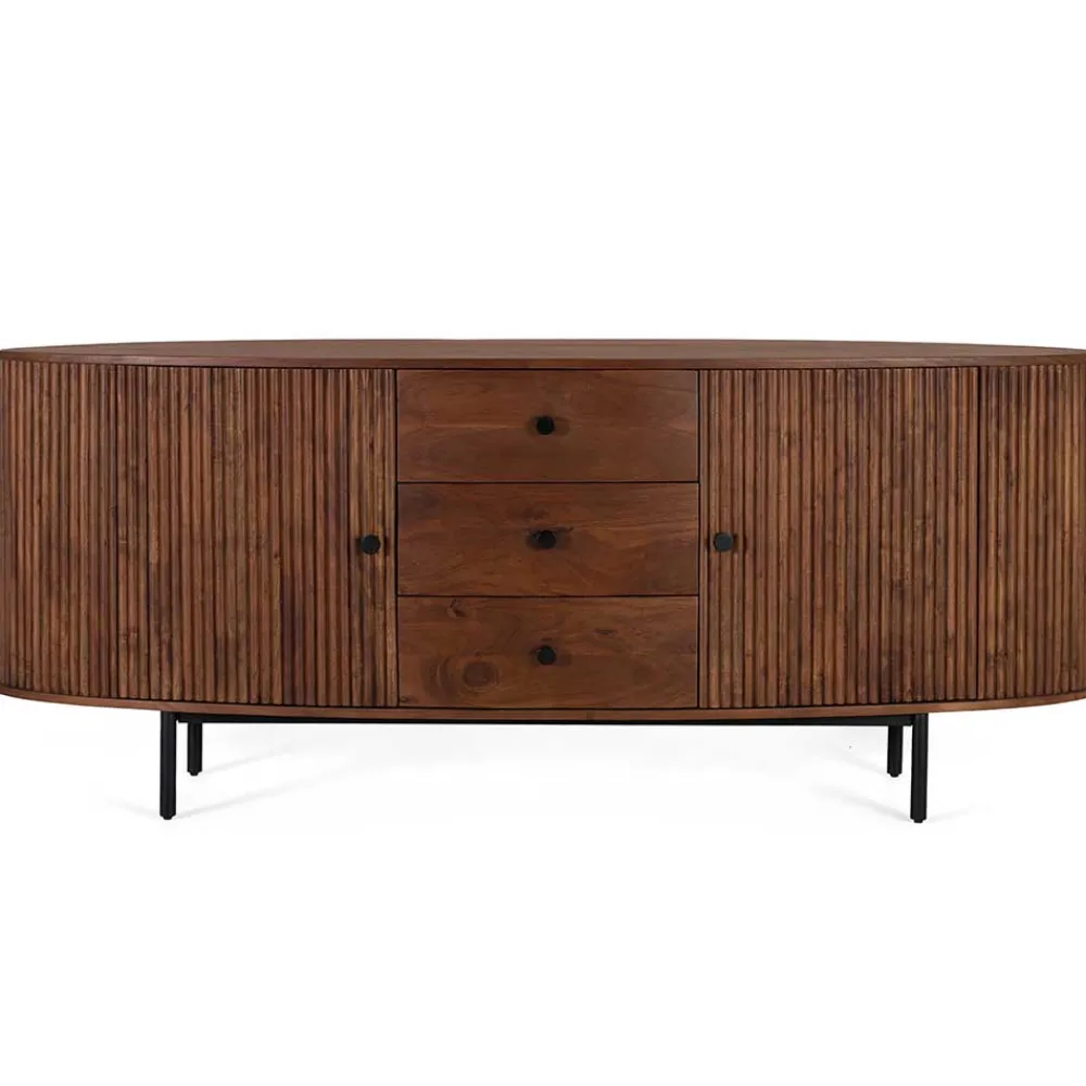 Wohnen Sideboards<Retro Sideboard in Walnussfarben - Chalil