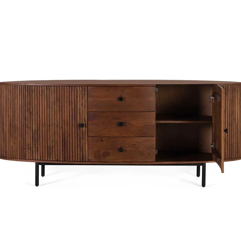 Wohnen Sideboards<Retro Sideboard in Walnussfarben - Chalil