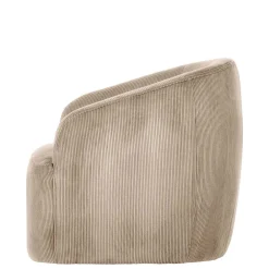 Wohnen Sessel<Retro Style Cord Sessel in Beige - Evilla