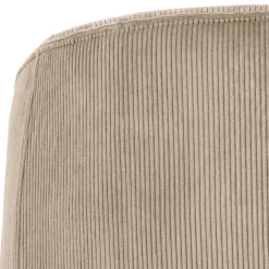 Wohnen Sessel<Retro Style Cord Sessel in Beige - Evilla