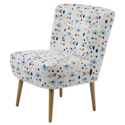 Wohnen Sessel<Retro Style Sessel mit gemustertem Stoffbezug - Veressa