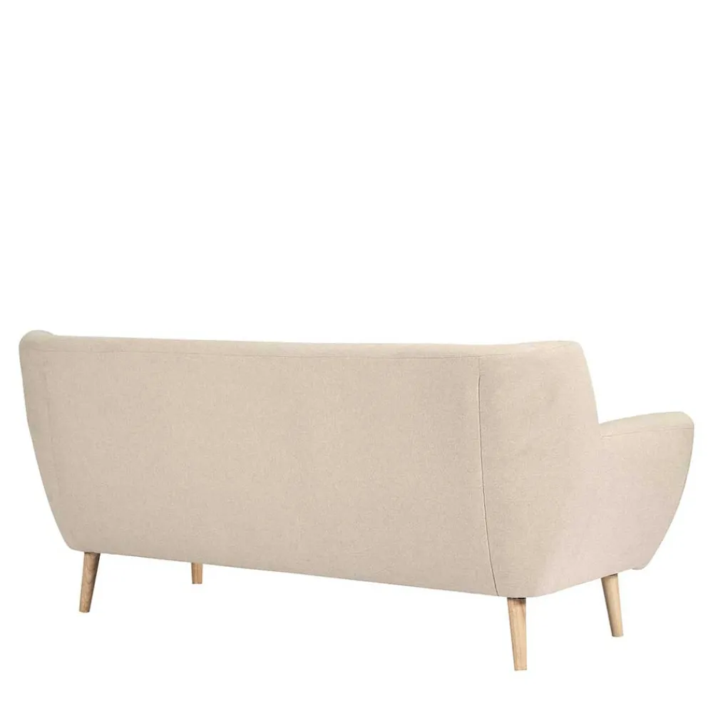 Wohnen Sofas<Retro Style Sofa in Beige mit Natur - Paulo