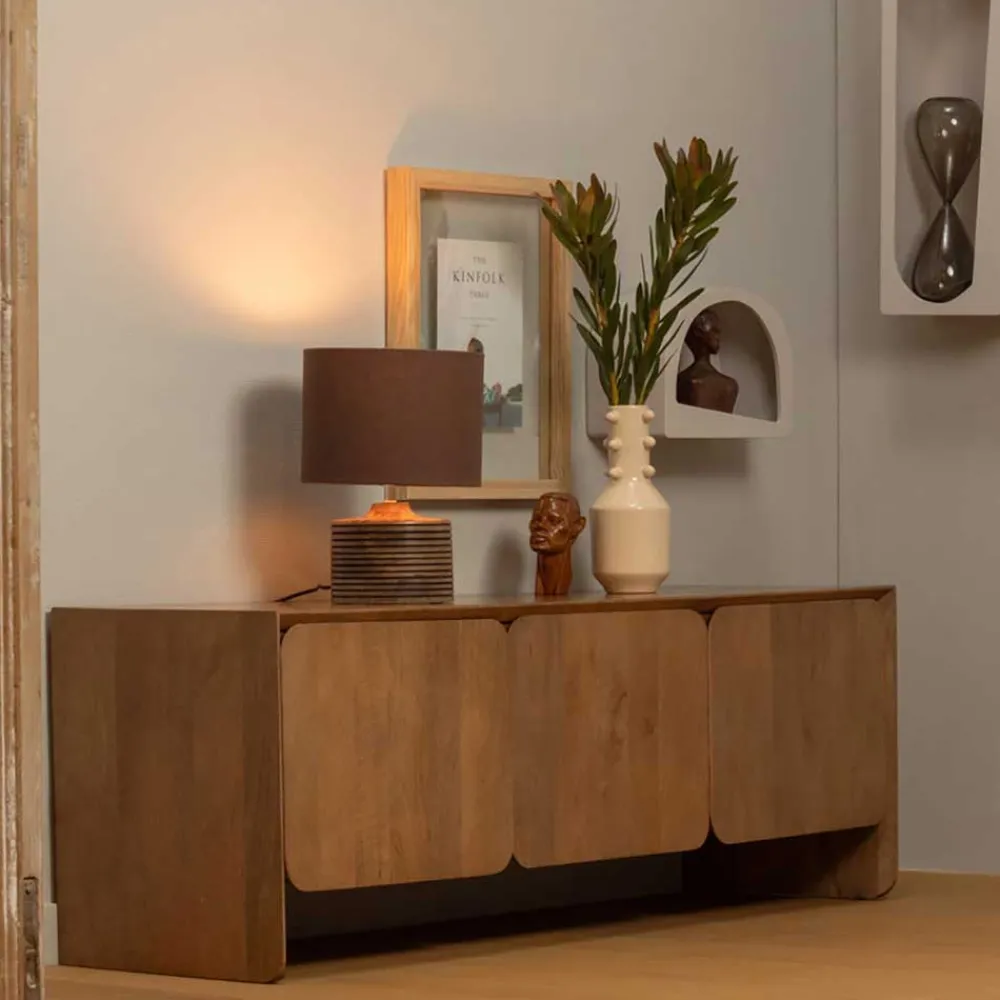 Wohnen Tv & Hifi-Möbel|Lowboards<Retro TV Kommode aus Mangobaum Massivholz - Ambros