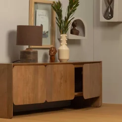Wohnen Tv & Hifi-Möbel|Lowboards<Retro TV Kommode aus Mangobaum Massivholz - Ambros