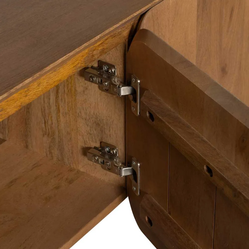 Wohnen Tv & Hifi-Möbel|Lowboards<Retro TV Kommode aus Mangobaum Massivholz - Ambros