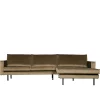 Wohnen Sofas<Retro Velvet Ecksofa in Taupe - Museo