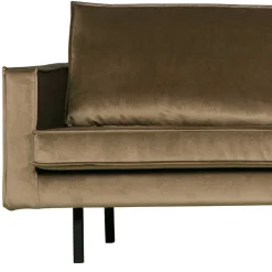 Wohnen Sofas<Retro Velvet Ecksofa in Taupe - Museo