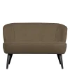 Wohnen Sofas<Retro Wohnzimmersofa in Hellbraun Plüsch - Kermita