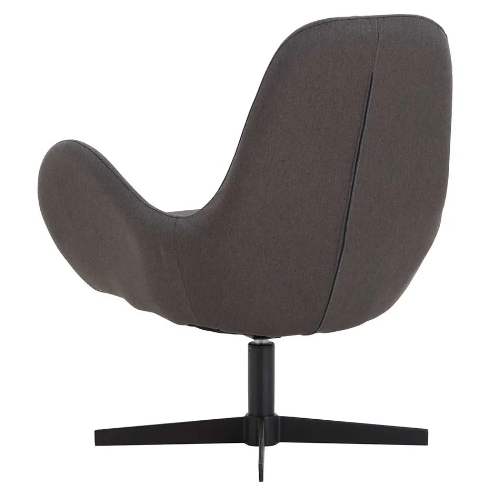 Wohnen Sessel<Retrodesign Sessel in Dunkelgrau Webstoff - Ivany