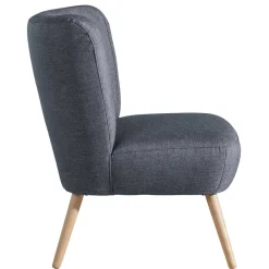 Wohnen Sessel<Retro-Sessel in Jeansblau Stoff - Florida