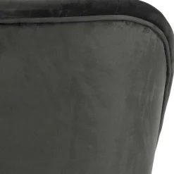 Wohnen Sessel<Retrosessel in Schwarz mit Samtbezug - Betty