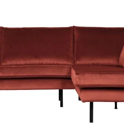 Wohnen Sofas<Retrosofa in L-Form in Kastanienbraun - Enzing