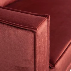 Wohnen Sofas<Retrosofa in L-Form in Kastanienbraun - Enzing