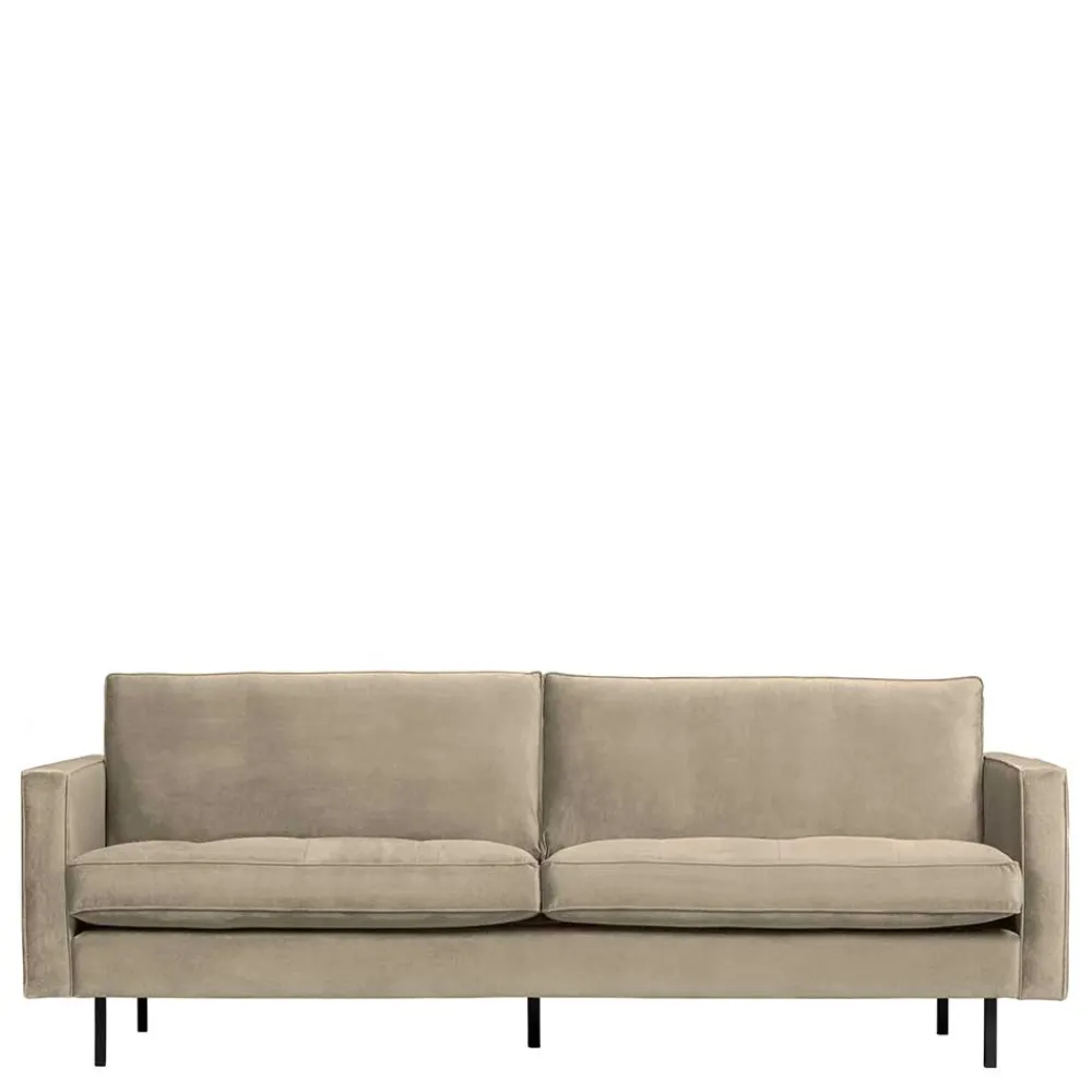 Wohnen Sofas<Retrosofa mit drei Sitzplätzen in Khaki - Afeiro
