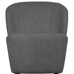 Wohnen Sessel<Retrostil Sessel aus Boucle-Stoff Dunkelgrau - Negro