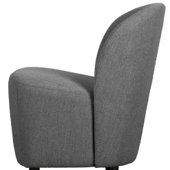 Wohnen Sessel<Retrostil Sessel aus Boucle-Stoff Dunkelgrau - Negro