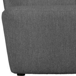 Wohnen Sessel<Retrostil Sessel aus Boucle-Stoff Dunkelgrau - Negro