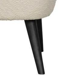 Wohnen Sessel<Retrostil Teddy Sessel in Creme - Castilla
