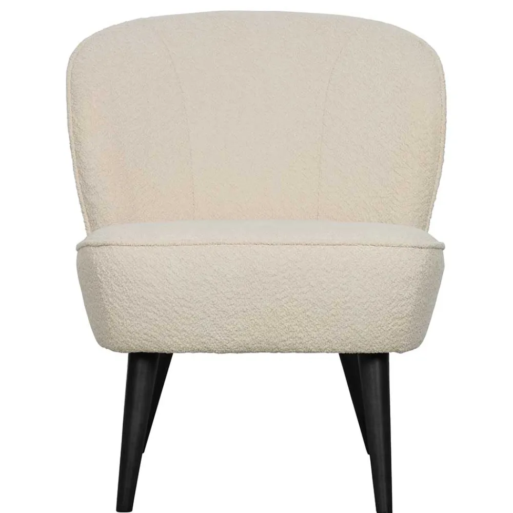 Wohnen Sessel<Retrostil Teddy Sessel in Creme - Castilla