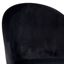Wohnen Hocker|Stühle<Retrostyle Barstuhl in Schwarz und Gold - Chiosma (2er Set)