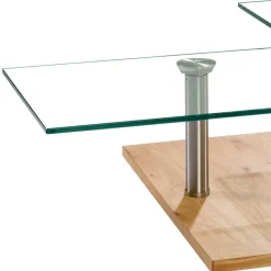 Wohnen Tische<Rollbarer Sofatisch mit Glasplatten - Borgetto
