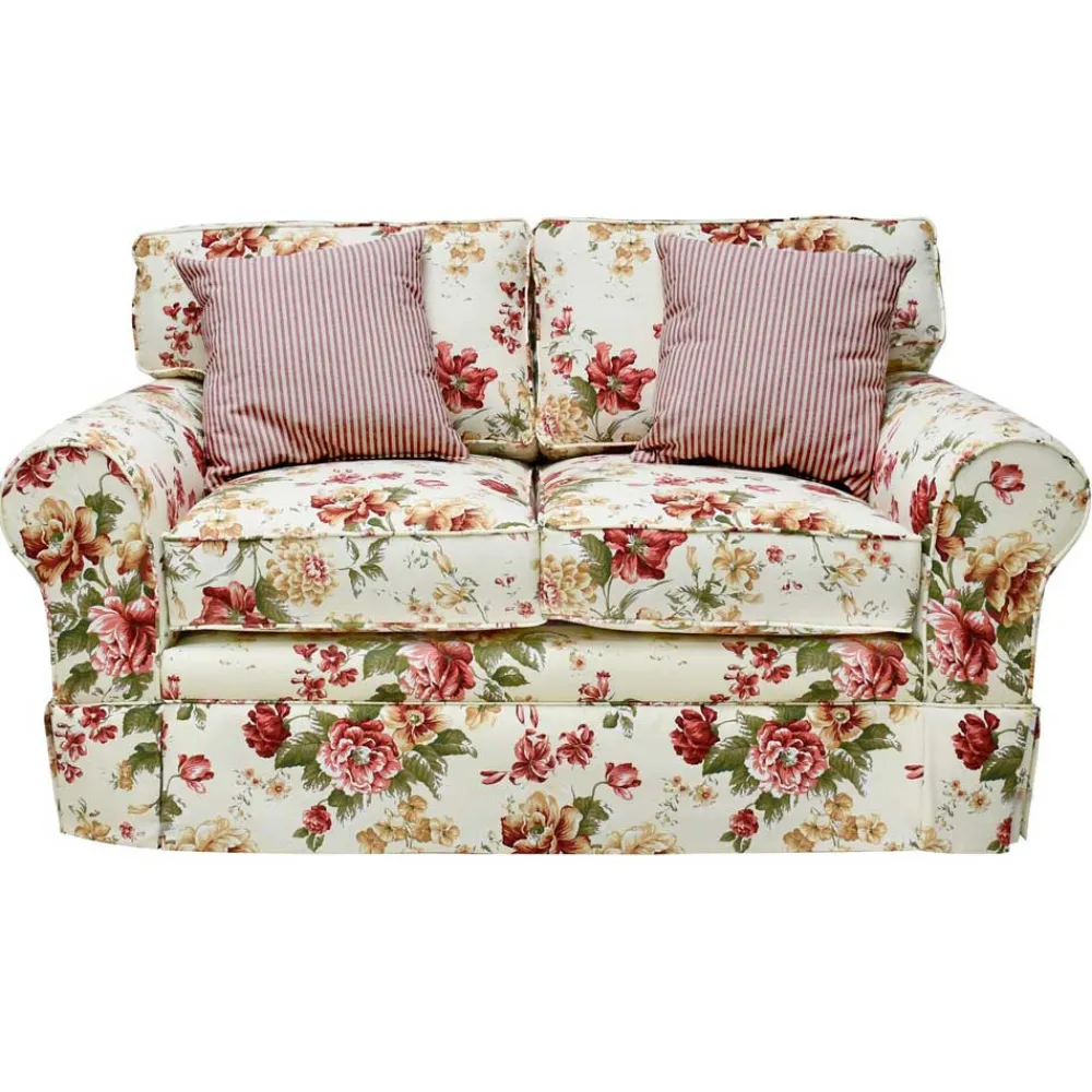 Wohnen Sofas<Romantisches Landhaus Sofa mit Blumen Stoff - Telik