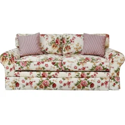 Wohnen Sofas<Romantisches Landhaus Sofa mit Blumen Stoff - Telik