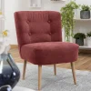 Wohnen Sessel<Roter Polstersessel im Retrostil - Jitalca