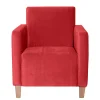 Wohnen Sessel<Roter Polstersessel mit Samtvelours-Bezug - Gedeon