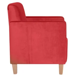 Wohnen Sessel<Roter Polstersessel mit Samtvelours-Bezug - Gedeon