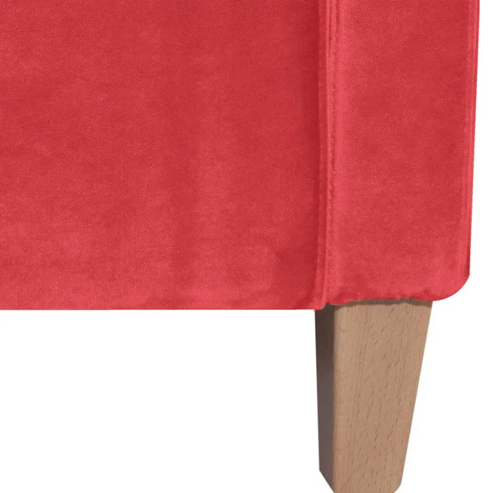Wohnen Sessel<Roter Polstersessel mit Samtvelours-Bezug - Gedeon