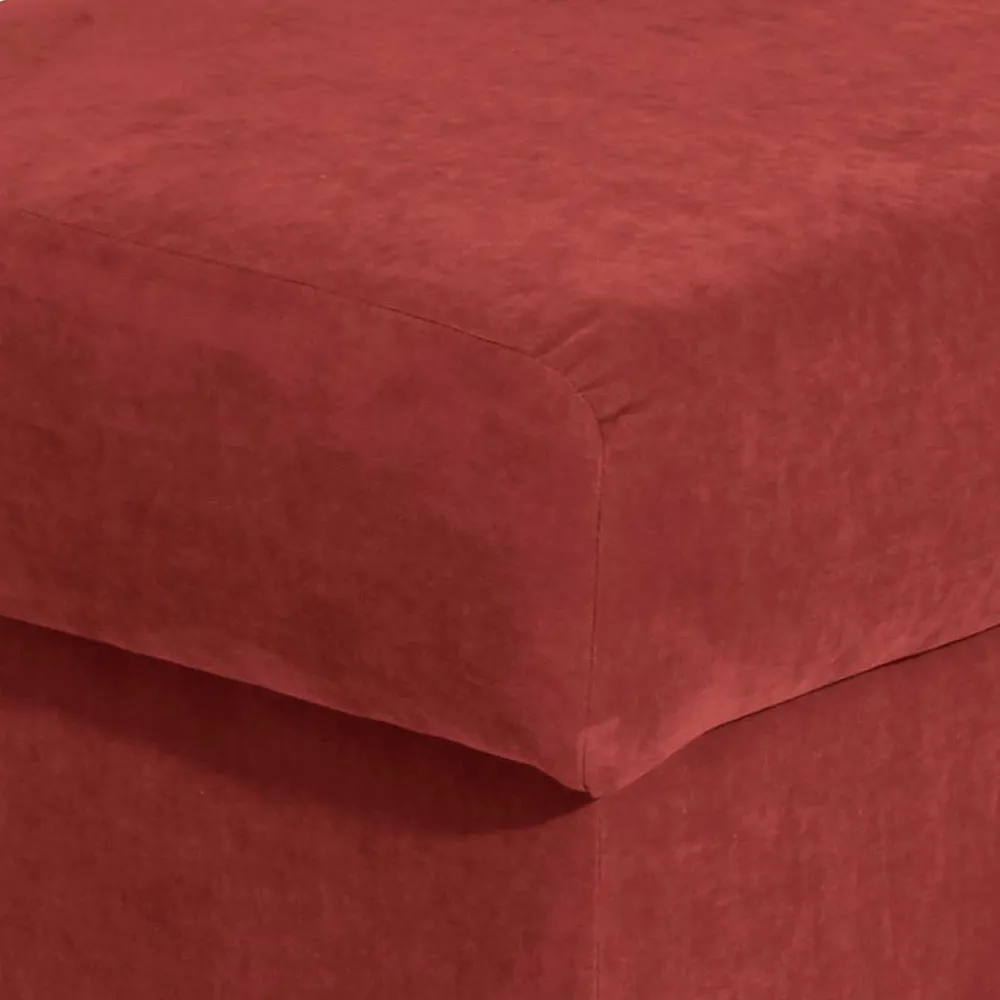 Wohnen Sessel<Roter Sessel mit Ohren aus Velours - Jamey