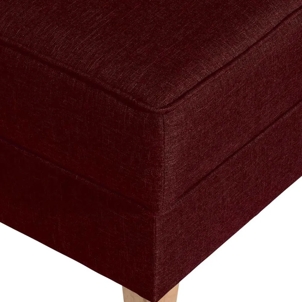 Wohnen Hocker<Roter Wohnzimmerhocker mit Stoffbezug - Lacaza