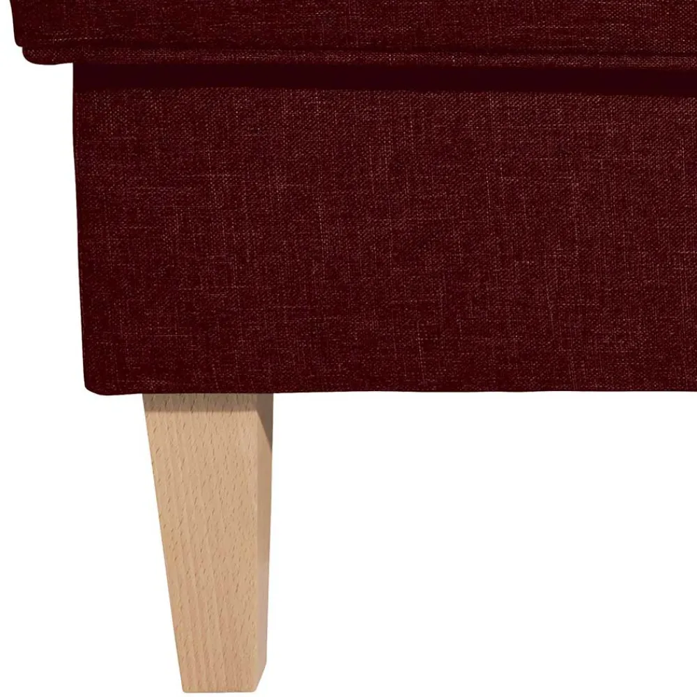 Wohnen Hocker<Roter Wohnzimmerhocker mit Stoffbezug - Lacaza