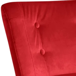 Wohnen Sessel<Roter Wohnzimmersessel aus Samtvelours - Zinatella