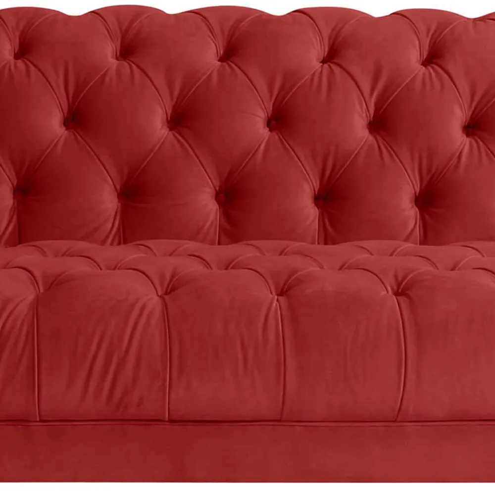 Wohnen Sofas<Rotes Zweisitzer Sofa im Barockstil - Henissa