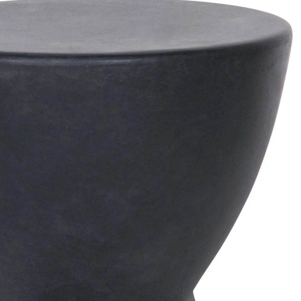 Wohnen Hocker<Runde Designhocker aus Tonfaser - Eterna (2er Set)
